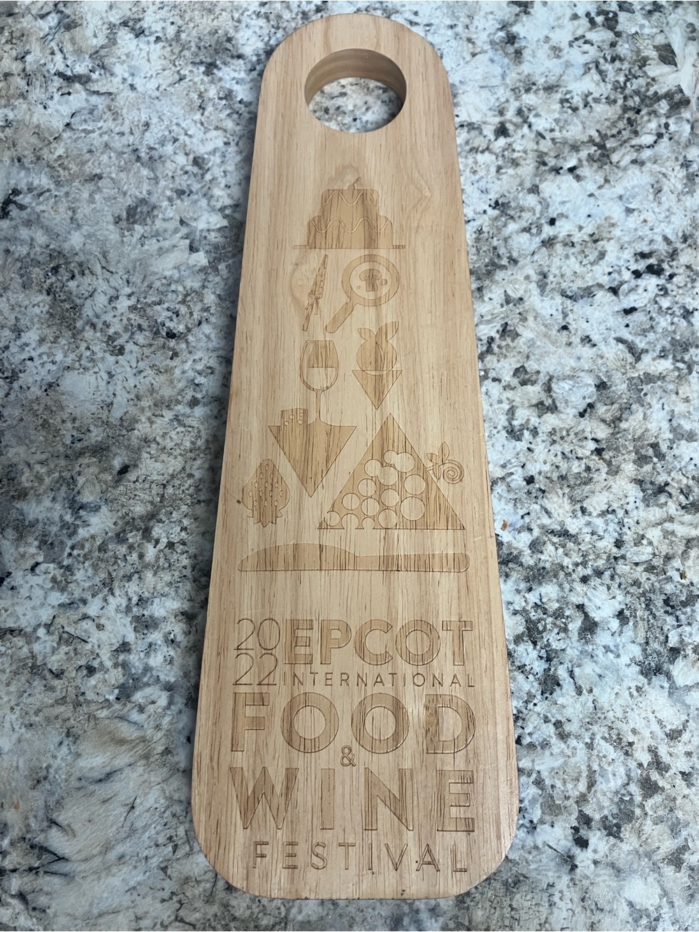 Epcot Food & Wine Festival Bamboo Serving Paddle